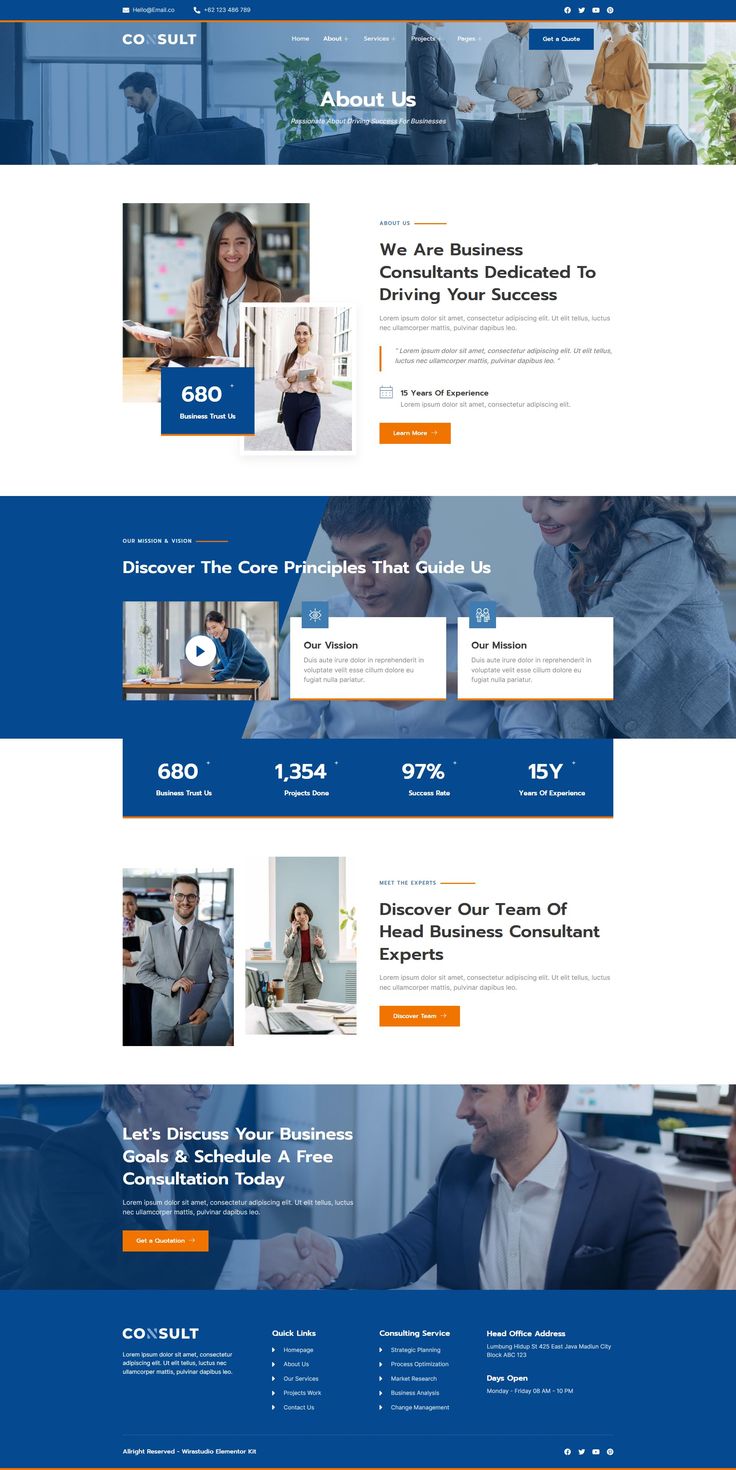 Consult - Business Consulting & Strategy Elementor Template Kit